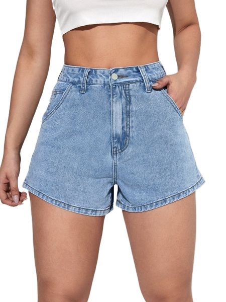 slant pocket denim shorts r9wo#, White;black