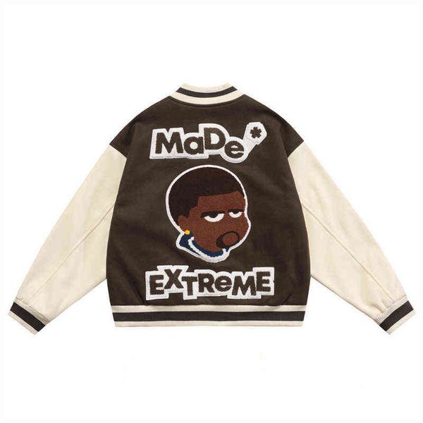 jacket hip oversized hop streetwear letter cartoon figure embroidery patchwork vintage coat harajuku college varsity jackets t220728, Black;brown
jacket hip oversized hop streetwear letter cartoon figure embroidery patchwork vintage coat harajuku college varsity jackets t220728, Black;brown
