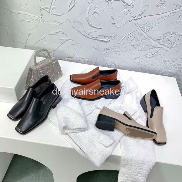 dress shoes european goods early spring style square head one foot british leather thick heel small shoes women's single, Black
dress shoes european goods early spring style square head one foot british leather thick heel small shoes women's single, Black