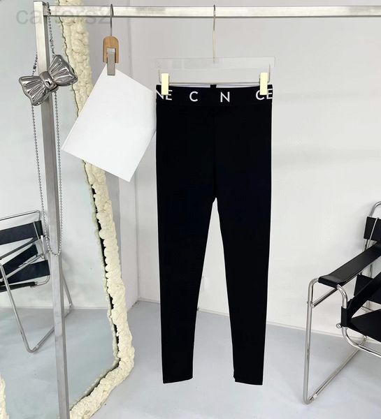 women's leggings designer 22 early spring new ce letter stitching webbing waist head slim fit simple casual yoga pants wearing bottomed, Black
women's leggings designer 22 early spring new ce letter stitching webbing waist head slim fit simple casual yoga pants wearing bottomed, Black