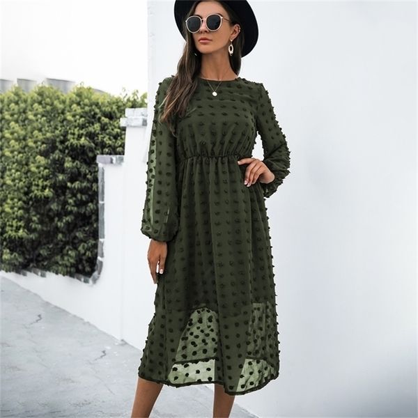 fashion o-neck long sleeve office dress women autumn elegant casual chiffon party vintage midi dresses for woman robe femme 220317, Black;gray
fashion o-neck long sleeve office dress women autumn elegant casual chiffon party vintage midi dresses for woman robe femme 220317, Black;gray