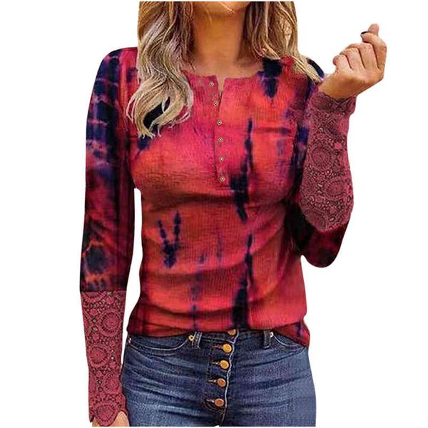 2021 autumn winter round neck pullover print street trendsetter slim lace women's long sleeve t-shirt, White
2021 autumn winter round neck pullover print street trendsetter slim lace women's long sleeve t-shirt, White