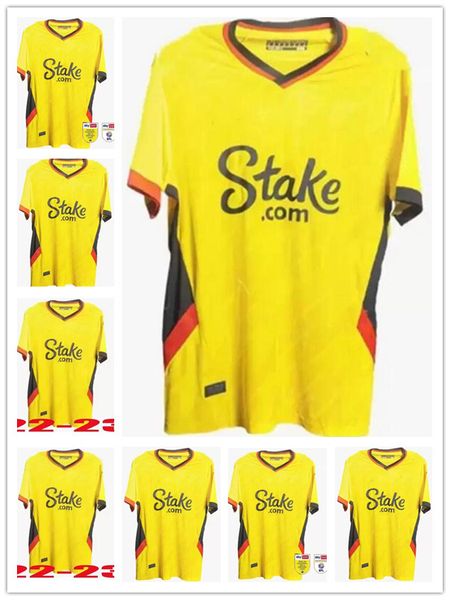 fc watfords soccer jerseys 2022 2023 louza king joao pedro chernandez dennis sarr sissoko football thailand shirts home 229, Black;yellow
fc watfords soccer jerseys 2022 2023 louza king joao pedro chernandez dennis sarr sissoko football thailand shirts home 229, Black;yellow