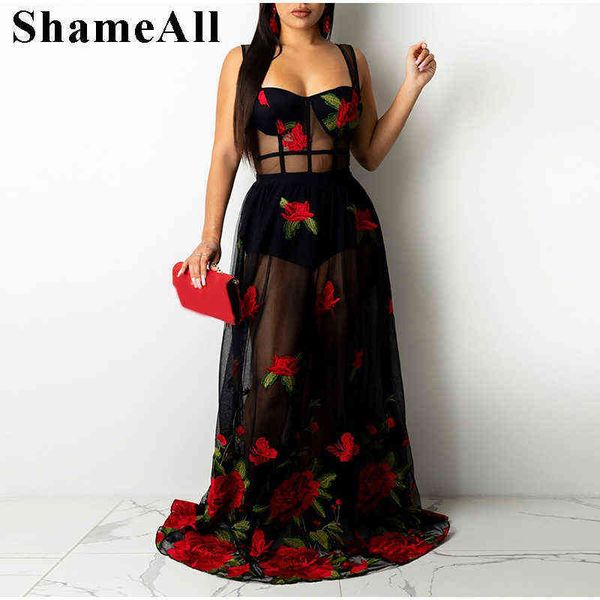 plus size rose floral embroidery see through sling mesh dress xl transparent tulle club party spaghetti strap black dress l220601, Black;gray
plus size rose floral embroidery see through sling mesh dress xl transparent tulle club party spaghetti strap black dress l220601, Black;gray