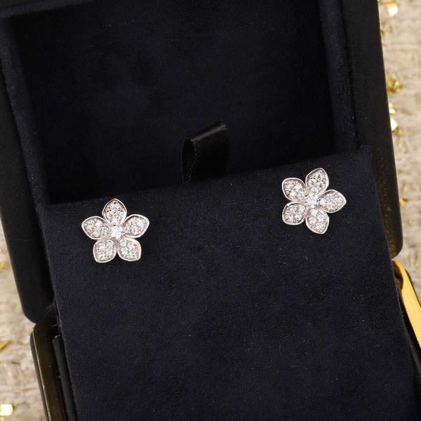 s925 silver charm stud earring with diamond flower design for women wedding jewelry gift have stamp ps4017a, Golden
s925 silver charm stud earring with diamond flower design for women wedding jewelry gift have stamp ps4017a, Golden