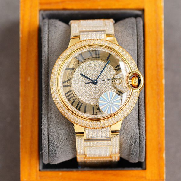 diamond watch automatic mechanical mens watches 42mm business wristwatch sapphire wrristwatch classic wristband montre de luxe, Slivery;brown
diamond watch automatic mechanical mens watches 42mm business wristwatch sapphire wrristwatch classic wristband montre de luxe, Slivery;brown