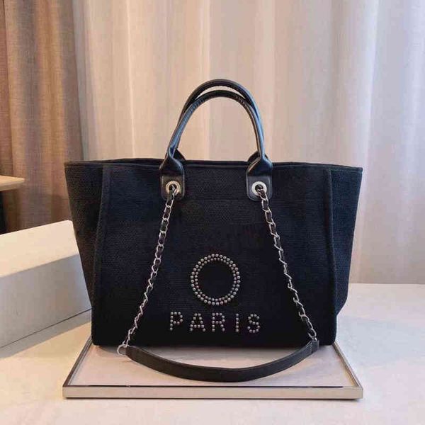 fashion designers classic beach bags brand ch women handbags pearl evening bag female canvas portable high-capacity luxury trend big handbag, Black;red
fashion designers classic beach bags brand ch women handbags pearl evening bag female canvas portable high-capacity luxury trend big handbag, Black;red
