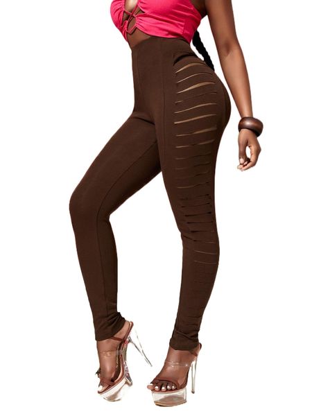sxy cut out side leggings t29z#, White;black