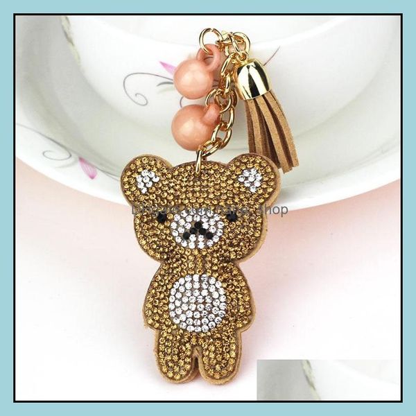 keychains fashion accessories rhinestone bear key rings women leather handbag charm pendant drop delivery 2021 ma1kd, Silver
keychains fashion accessories rhinestone bear key rings women leather handbag charm pendant drop delivery 2021 ma1kd, Silver