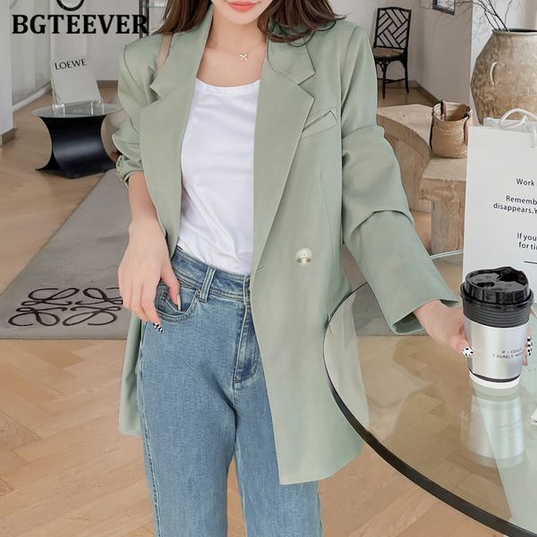 casual oversized women jacket 2021 autumn winter loose double breasted female suit coats elegant green female blazer, White;black
casual oversized women jacket 2021 autumn winter loose double breasted female suit coats elegant green female blazer, White;black