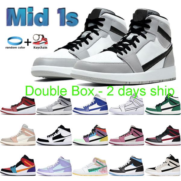 with double box 2 days ship men sneakers 1 1s basketball shoes mid sports trainers light smoke grey green kentucky blue linen milan universi
with double box 2 days ship men sneakers 1 1s basketball shoes mid sports trainers light smoke grey green kentucky blue linen milan universi