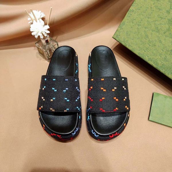 sandal slides rainbow letters slipper thick bottom casual versatile waterproof platform slippers for women factory supply a generation 0001, Black
sandal slides rainbow letters slipper thick bottom casual versatile waterproof platform slippers for women factory supply a generation 0001, Black