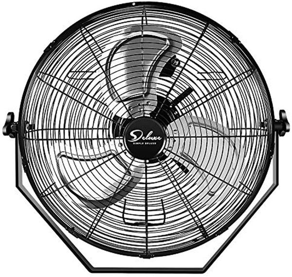 

home 18 inch industrial wall mount fan 3 speed commercial ventilation metal fan for warehouse greenhouse workshop patio factory and basement