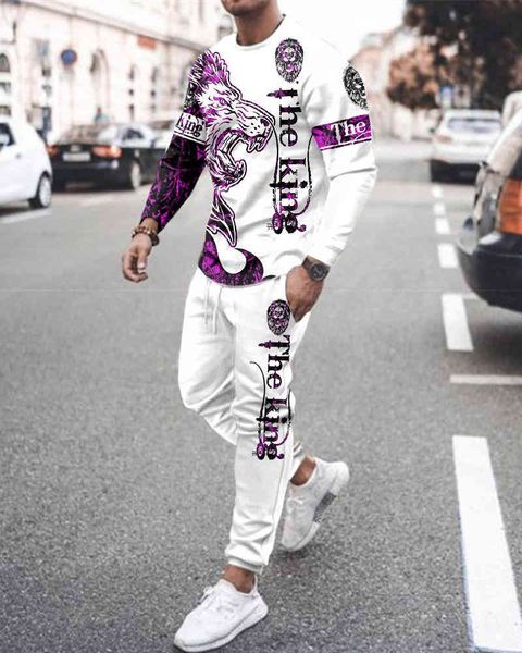 silk summer streetwear lion tiger long sleeve printed man sportswear tracksuit set men piece men's clothing, Gray
silk summer streetwear lion tiger long sleeve printed man sportswear tracksuit set men piece men's clothing, Gray