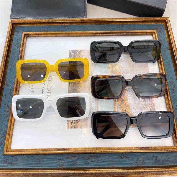 sunglasses slp square plate ins chaoren street po star net red sl534, White;black