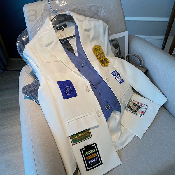 women's suits & blazers designer splicing fashion age reducing small suit women's korean autumn and winter hair design sense of mi, White;black
women's suits & blazers designer splicing fashion age reducing small suit women's korean autumn and winter hair design sense of mi, White;black