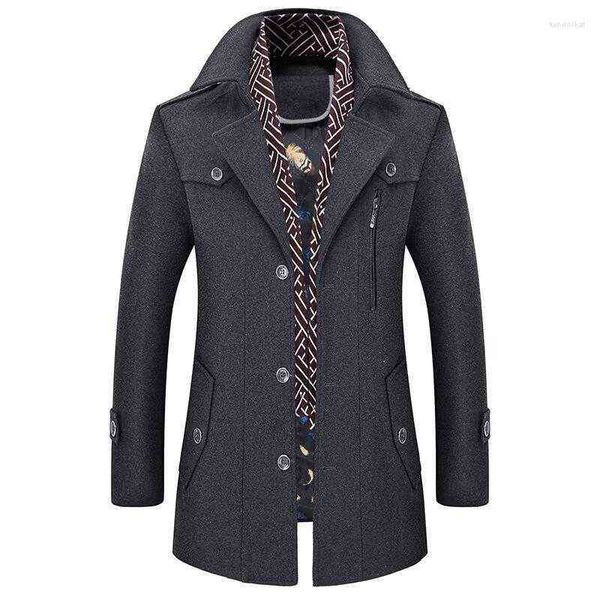 men's wool & blends coat men fashion winter man trench coats jackets for clothing jacket gray woolen kend22 t220810, Black
men's wool & blends coat men fashion winter man trench coats jackets for clothing jacket gray woolen kend22 t220810, Black