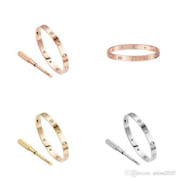 love screw bracelet designer bracelets 2021 luxury jewelry women bangle 10 diamonds titanium steel alloy gold-plated craft gold/si297d, Black
love screw bracelet designer bracelets 2021 luxury jewelry women bangle 10 diamonds titanium steel alloy gold-plated craft gold/si297d, Black
