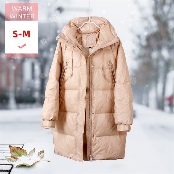 new winter autumn long white duck down jacket stand collar female soft casual warm coat windproof larger size good quanlity 201019, Black
new winter autumn long white duck down jacket stand collar female soft casual warm coat windproof larger size good quanlity 201019, Black