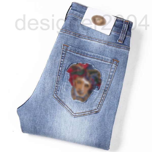 men's jeans designer autumn 2021 new medusa youth small foot casual jeans fan sizhe embroidered elastic slim fit men's pants 1igr, Blue
men's jeans designer autumn 2021 new medusa youth small foot casual jeans fan sizhe embroidered elastic slim fit men's pants 1igr, Blue
