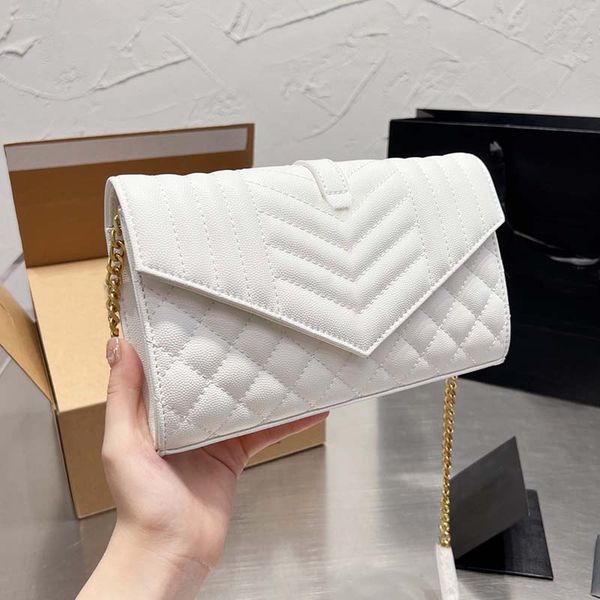 chain envelope bags caviar quilting crossbody bag cowhide shoulder bags genuine leather letter hardware thread classical lady wallet hasp de
chain envelope bags caviar quilting crossbody bag cowhide shoulder bags genuine leather letter hardware thread classical lady wallet hasp de