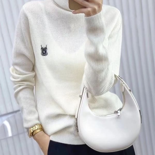 autumn and winter fashion womens fashionable cashmere pullover unique embroidery womens high collar casual pullover multicolor 220817, White;black
autumn and winter fashion womens fashionable cashmere pullover unique embroidery womens high collar casual pullover multicolor 220817, White;black
