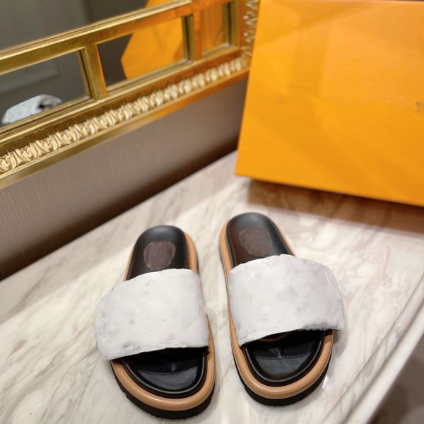 pool pillow comfort designer slippers sandals luxury-smooth calfkin slides revival flat mules summer beach slipper with box, Black
pool pillow comfort designer slippers sandals luxury-smooth calfkin slides revival flat mules summer beach slipper with box, Black