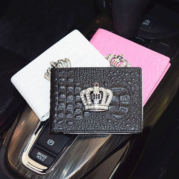 1x crown car driver license bag pu leather credit cards holder case driving documents card credit storage interior accessories
1x crown car driver license bag pu leather credit cards holder case driving documents card credit storage interior accessories