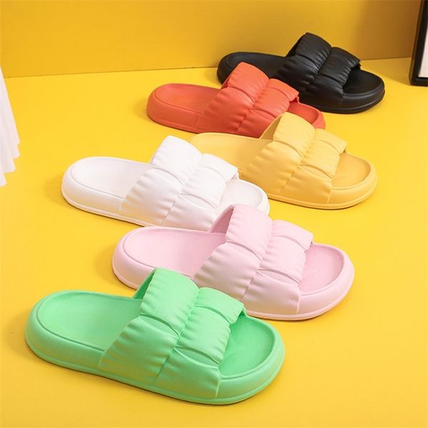 women's eva soft cloud slippers summer thick platform beach slides sandals women non-slip flip flops room slippers 220507, Black
women's eva soft cloud slippers summer thick platform beach slides sandals women non-slip flip flops room slippers 220507, Black