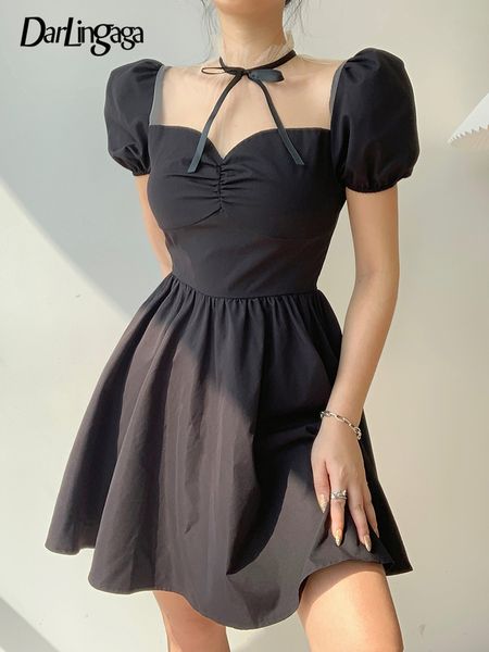 korean elegant puff sleeve summer black dress women bow mesh patchwork fashion pleated mini dresses ruched sundress, Black;gray
korean elegant puff sleeve summer black dress women bow mesh patchwork fashion pleated mini dresses ruched sundress, Black;gray