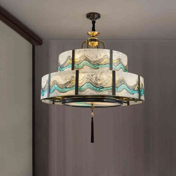 pendant lamps all copper enamel color chandelier modern chinese villa duplex building atmosphere style zen living room tea chandelier
pendant lamps all copper enamel color chandelier modern chinese villa duplex building atmosphere style zen living room tea chandelier
