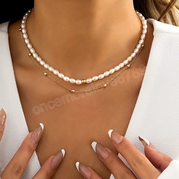layered pearl beads short choker necklace for women trendy charms beaded chains necklace on the neck 2022 fashion jewelry collar, Golden;silver
layered pearl beads short choker necklace for women trendy charms beaded chains necklace on the neck 2022 fashion jewelry collar, Golden;silver