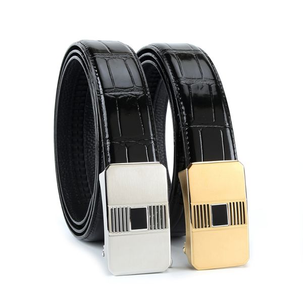 classic luxury belt 3.5cm men wear stainless steel automatic leather belts pants business dress waistband, Black;brown
classic luxury belt 3.5cm men wear stainless steel automatic leather belts pants business dress waistband, Black;brown