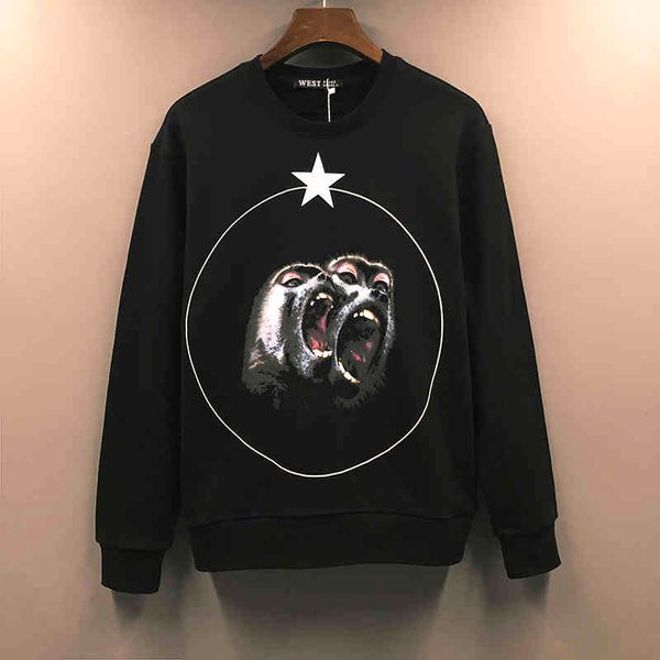 men's hoodies sweatshirts european and american style street fashion br orangutan baboon sweater men's cotton round neck loose cas, Black
men's hoodies sweatshirts european and american style street fashion br orangutan baboon sweater men's cotton round neck loose cas, Black