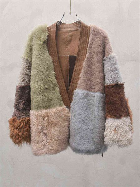 fur coat women color stitching long sleeve v neck wool fur jackets 2022 autumn winter new young style clothing t220810, Black
fur coat women color stitching long sleeve v neck wool fur jackets 2022 autumn winter new young style clothing t220810, Black