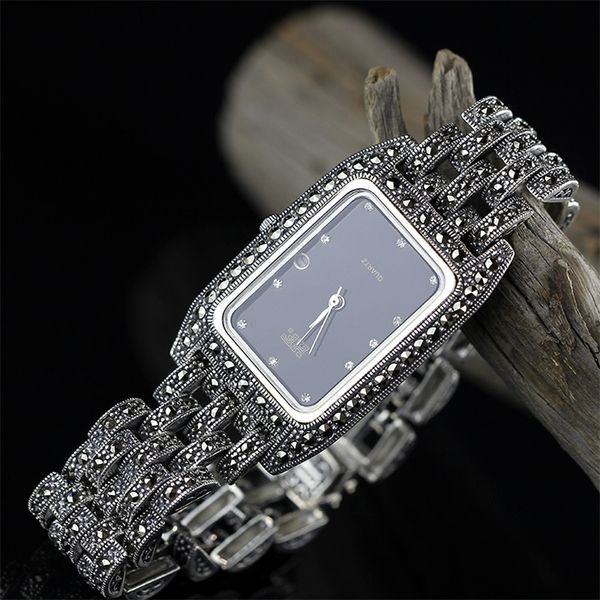 lady new limited edition classic elegant s925 silver pure thai silver women bracelet watches thailand square bangle t200420, Slivery;brown
lady new limited edition classic elegant s925 silver pure thai silver women bracelet watches thailand square bangle t200420, Slivery;brown