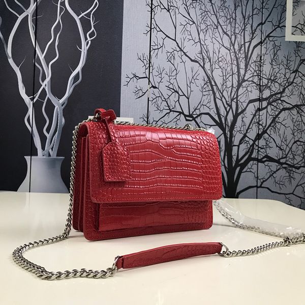 women bag crocodile leather chain shoulder bags cowhide pattern single shoulder messenger chain bag red fashion crossbody bag purse type3 36
women bag crocodile leather chain shoulder bags cowhide pattern single shoulder messenger chain bag red fashion crossbody bag purse type3 36