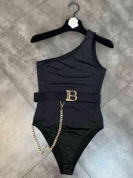premium summer arrivals sleeveless single shoulder metal chain belt black slim bodysuits women gf315, Black;white
premium summer arrivals sleeveless single shoulder metal chain belt black slim bodysuits women gf315, Black;white