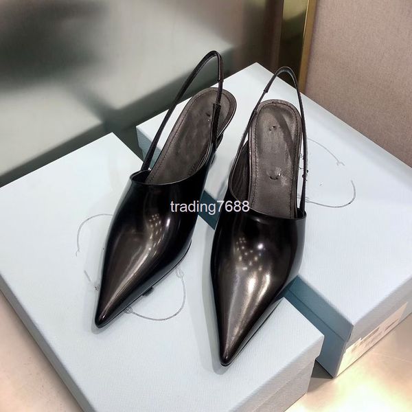 sandals summer pointed slope heel back empty baotou sandals p patent leather home flat buckle high-heeled single shoes, Black
sandals summer pointed slope heel back empty baotou sandals p patent leather home flat buckle high-heeled single shoes, Black