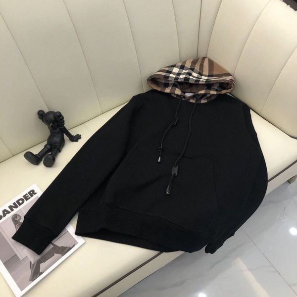 men's hoodies sweatshirts tide brand hooded sweater classic plaid stitching loose os pullover men women fashion cotton jacket 1nqx, Black
men's hoodies sweatshirts tide brand hooded sweater classic plaid stitching loose os pullover men women fashion cotton jacket 1nqx, Black