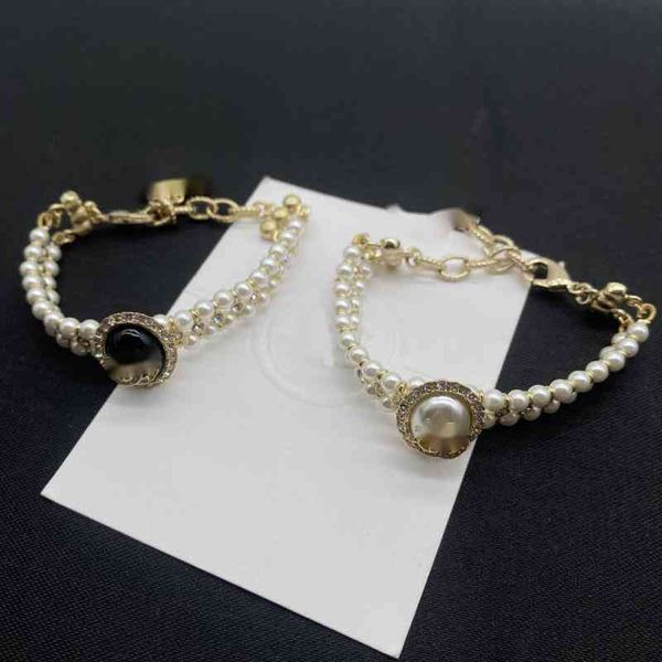 designer bracelet classic c vintage pearl chain bracelets luxury brand jewelry classic fashion women's accessories valentine's day, Black
designer bracelet classic c vintage pearl chain bracelets luxury brand jewelry classic fashion women's accessories valentine's day, Black