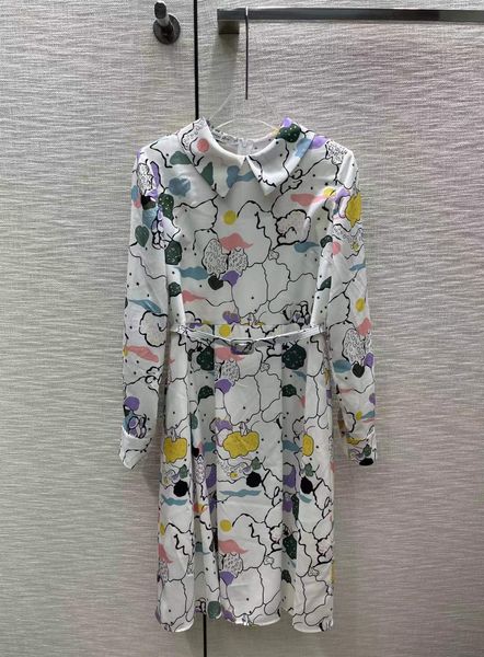 milan runway dress 2022 summer autumn lapel neck long sleeve print designer dress brand same style dress 0616-8, Black
milan runway dress 2022 summer autumn lapel neck long sleeve print designer dress brand same style dress 0616-8, Black