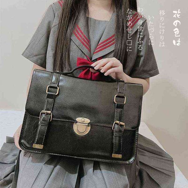 evening bags xiuya japanese preppy style jk uniform shoulder school women pu leather large briefcase tote handbag for girls backpack 220608
evening bags xiuya japanese preppy style jk uniform shoulder school women pu leather large briefcase tote handbag for girls backpack 220608