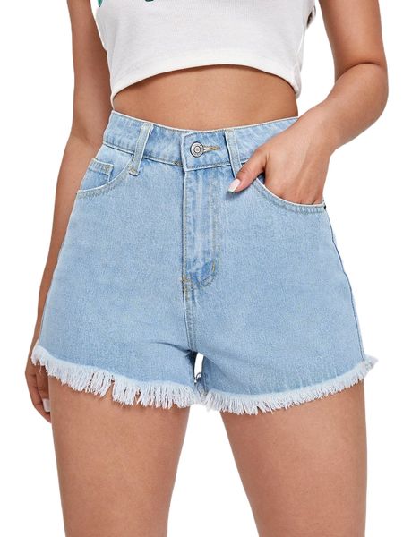 slant pocket ripped raw hem denim shorts q66y#, White;black
slant pocket ripped raw hem denim shorts q66y#, White;black