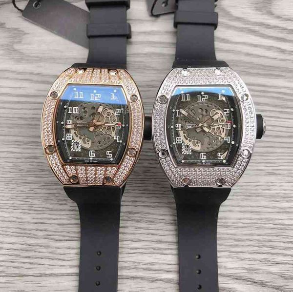 uxury watch date luxury mens mechanics watches richa wristwatch rm010 luminous scale diamond case skeleton dial mechanical watch, Slivery;brown
uxury watch date luxury mens mechanics watches richa wristwatch rm010 luminous scale diamond case skeleton dial mechanical watch, Slivery;brown