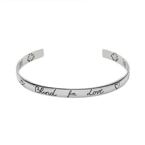 woman designer bangle open bracelet man bracelets blind love bangles jewelry sliver color246k, Black
woman designer bangle open bracelet man bracelets blind love bangles jewelry sliver color246k, Black