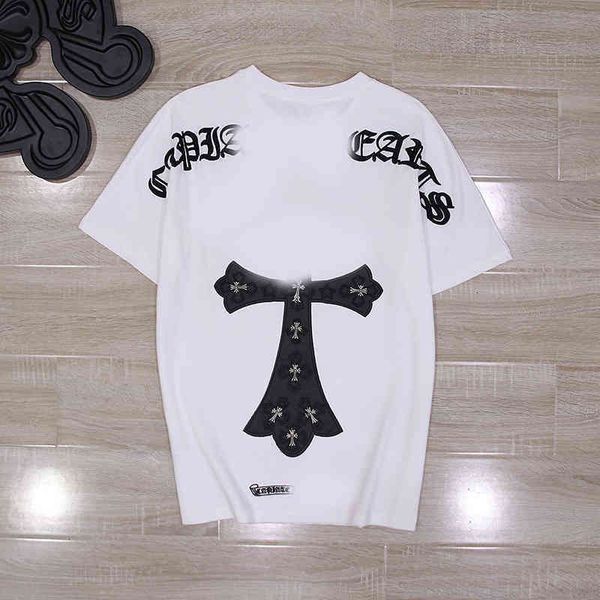 men's t-shirts summer chro // heart letter embroidered leather collage short sleeve t-shirt men's and women's cross sheepskin, White;black
men's t-shirts summer chro // heart letter embroidered leather collage short sleeve t-shirt men's and women's cross sheepskin, White;black
