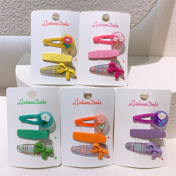 3 pcs new sweet girl beautiful candy-colored flower bb clip fashion korean children's bow plaid fabric hairpins hair accessories, Slivery;white
3 pcs new sweet girl beautiful candy-colored flower bb clip fashion korean children's bow plaid fabric hairpins hair accessories, Slivery;white