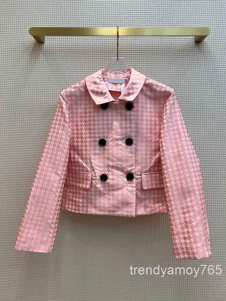 women's jackets thousand bird check jacket sweet aging lapel button straight women's spring and autumn high end, Black;brown
women's jackets thousand bird check jacket sweet aging lapel button straight women's spring and autumn high end, Black;brown
