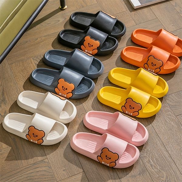 summer women slippers cartoon bear home flats slides indoor couple bathroom sandals thick sole woman shoes 220620, Black
summer women slippers cartoon bear home flats slides indoor couple bathroom sandals thick sole woman shoes 220620, Black